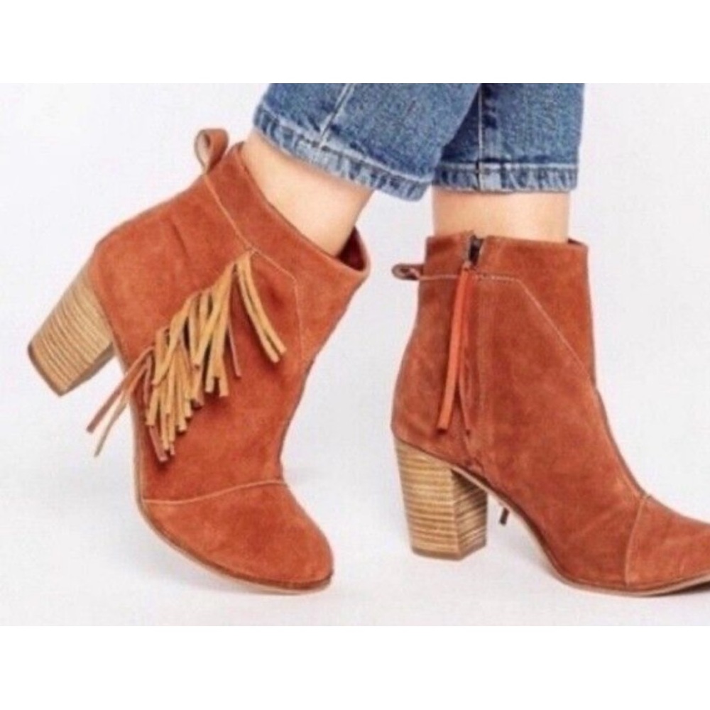 Toms fringed Ankle bootie. Size 11
